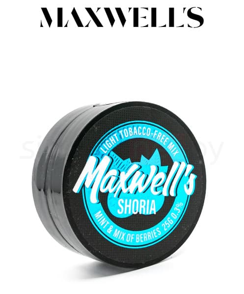Бестабачная смесь для кальянов Maxwells - Shoria ( Мята и Лесные Ягоды ) 25 г ( Light 0,3% )