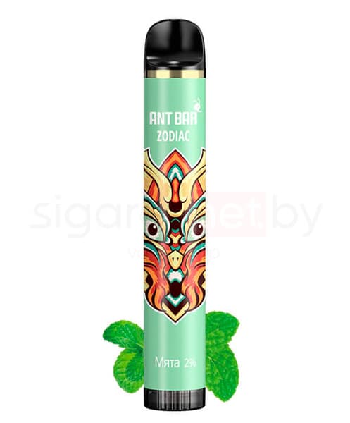 Электронная система курения ( одноразовая ) Smoant Ant Bar Zodiac 1000 mAh - Mint ( Мята ) ( 5 мл. )