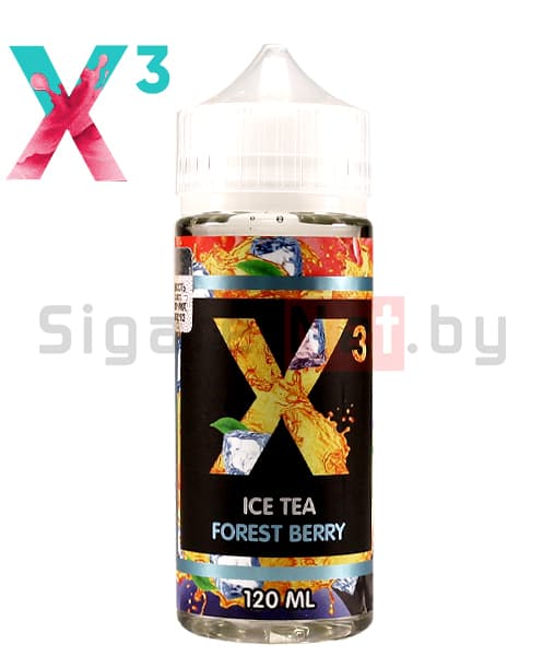 X-3 Ice Tea - Forest Berry, 120 мл (3 мг)