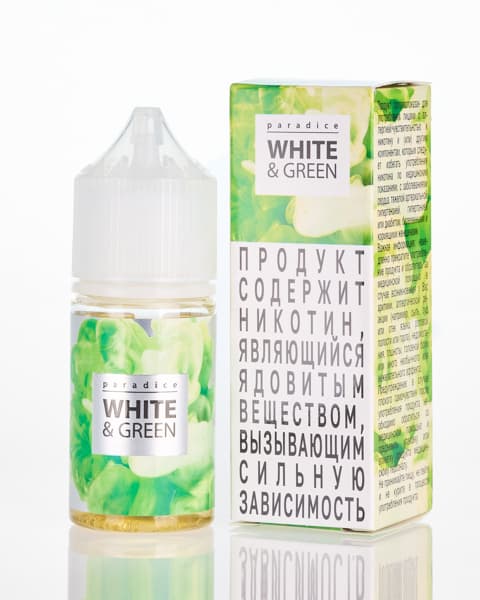 Жидкость Paradise - White and Green 25 мл ( 17 ± 3 мг ) ( Яблоко Кактус )