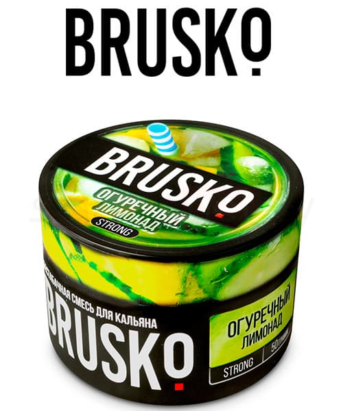 Бестабачная смесь для кальянов BRUSKO ( Огуречный Лимонад ) 50 г ( MEDIUM )
