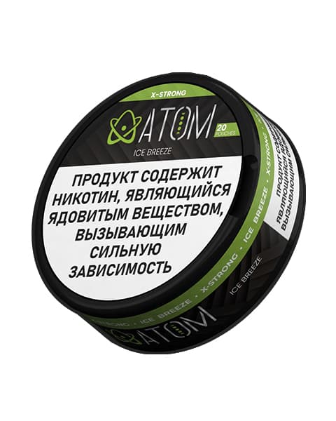 Никотиновые паучи ATOM ICE BREEZE ( Сладкая мята ) 11 мг.