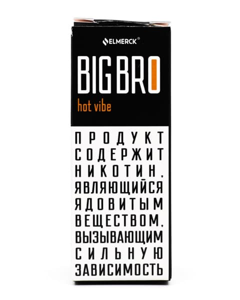 Жидкость ElMerck Big Bro SALT - Hot Vibe 30 мл ( 17 ± 3 мг ) ( Цитрусовый Кекс )