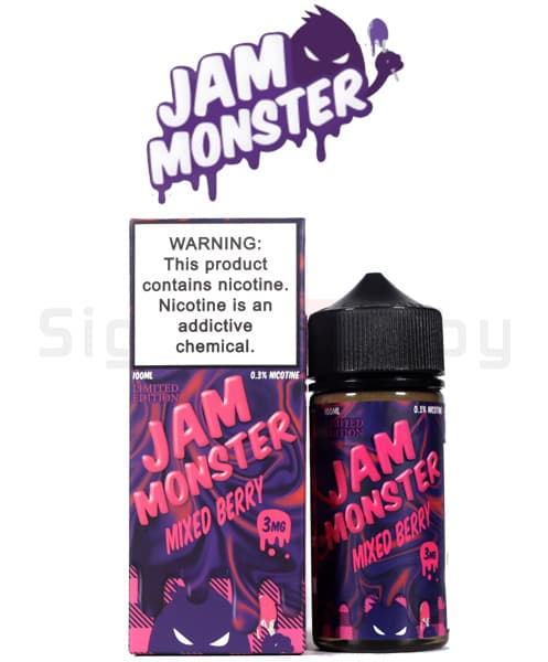 Жидкость Monster - Jam - Mixed Berry  ( Ягодный джем + масло + тост ) 100мл ( 3 )