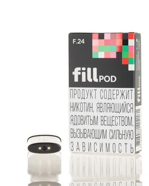 Одноразовый картридж с жидкостью для электронных систем курения fill POD - Арбуз ( F24 ) ( 1.8 мл. Крепость 17 ± 3 мг )