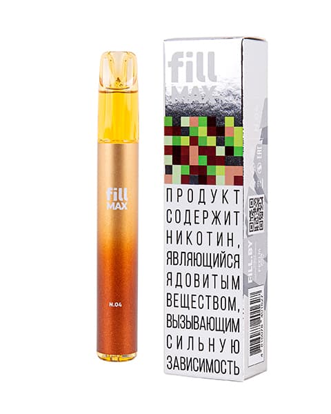 Электронная система курения ( одноразовая ) fill MAX - 550 mAh - Кола с Лаймом ( N04 ) ( 2 мл. Крепость 17 ± 3 мг\ мл )