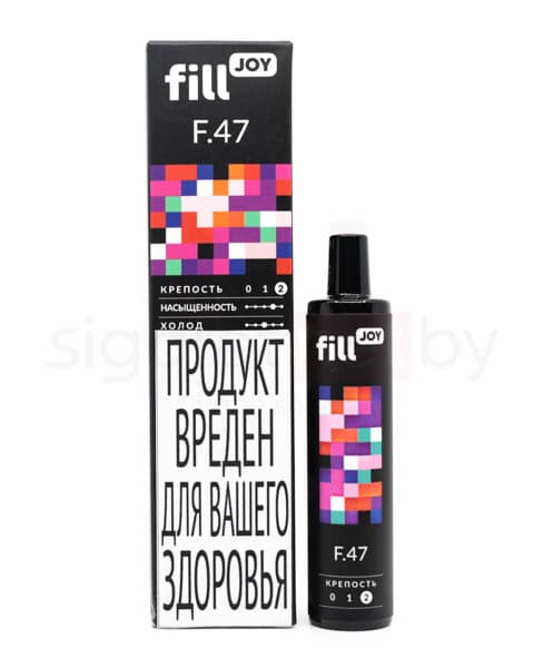 Электронная система курения ( одноразовая ) fill JOY 500 - 400 mAh - Ягодный Микс ( F47 ) ( 2 мл. Крепость 17 ± 3 мг\ мл )