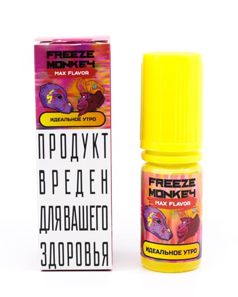 Жидкость Freeze Monkey MAX FLAVOR SALT - Идеальное Утро 10 мл ( 15 ± 3 мг ) ( Ягодный Йогурт )