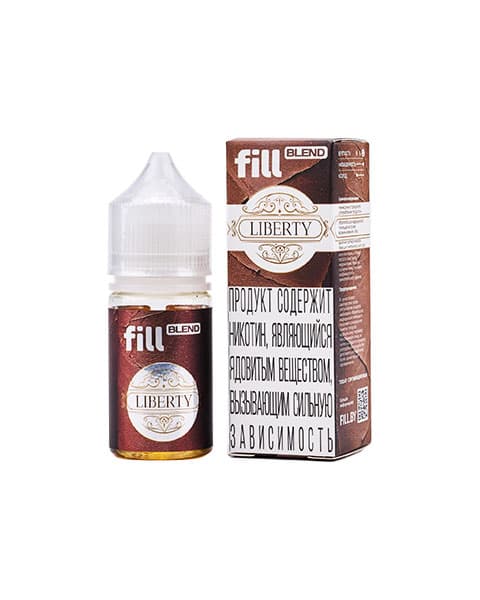 Жидкость fill BLEND - Liberty ( Американский Табак ) 25 мл ( 17 ± 3 мг )