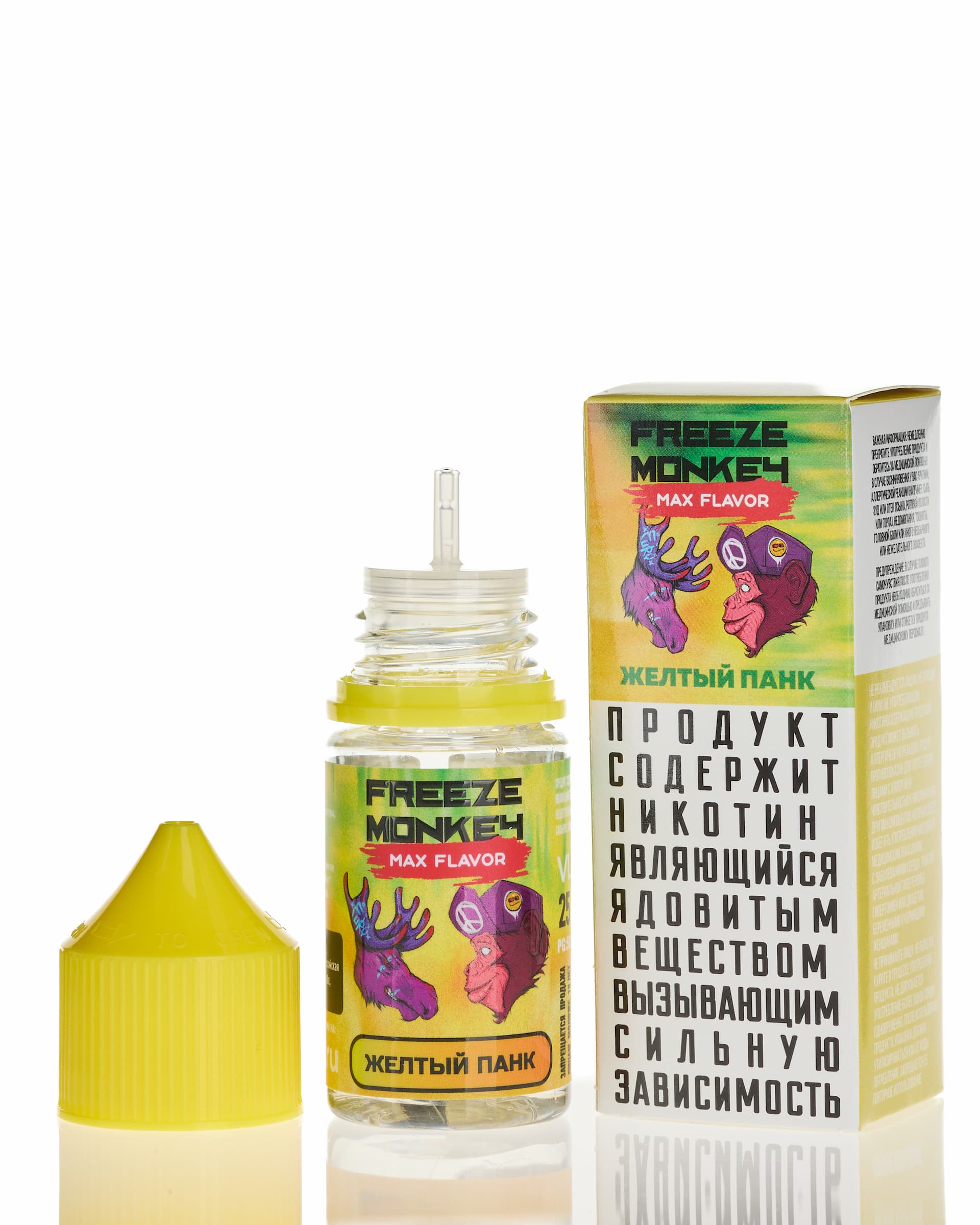 Жидкость Freeze Monkey MAX FLAVOR SALT - Желтый Панк 25 мл ( 15 ± 3 мг ) ( Ананас )