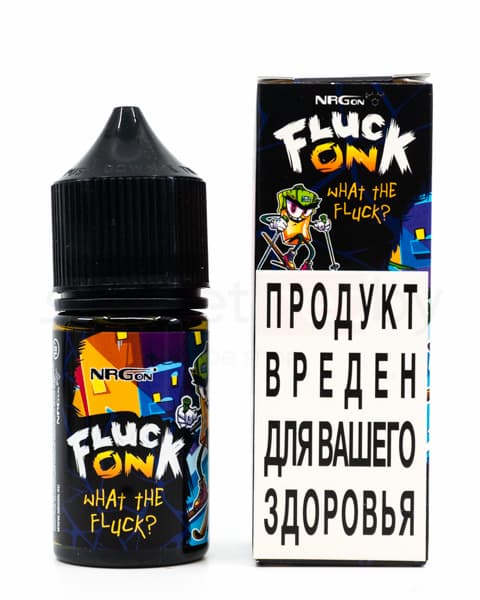 Жидкость Fluck On - What The Fluck 30 мл ( 17 ± 3 мг )  ( Холодный Тутти - Фрутти с Ананасом )