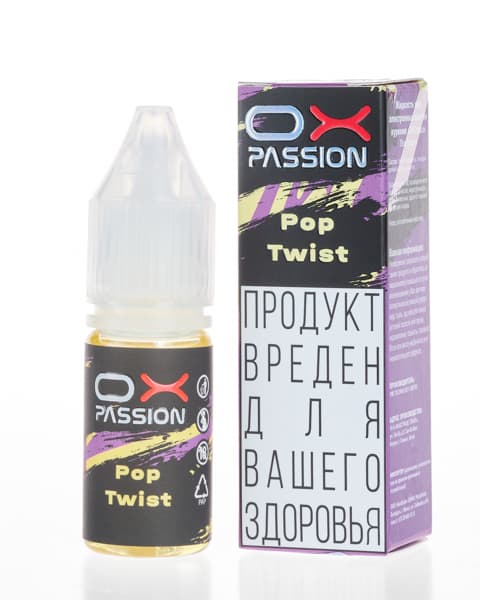 Жидкость OX Passion - Pop Twist 10 мл ( 17 ± 3 мг ) ( Ягоды с Лимоном )