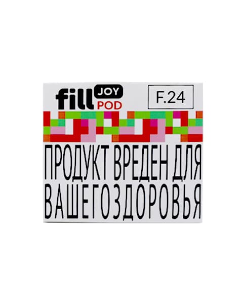 Одноразовый картридж с жидкостью для электронных систем курения fill JOY POD - Арбуз ( F24 ) ( 2 мл. Крепость 17 ± 3 мг )