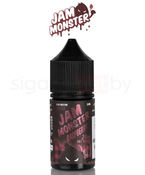 Жидкость Jam Monster SALT - Raspberry ( Теплый Тост с Маслом и Малиновым Джемом ) 30 мл ( 20 мг )