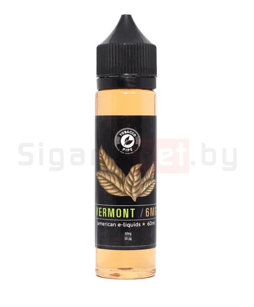 Жидкость Tobacco PIPE  VERMONT  ( Табак Яблоко с корицей )  60 мл  ( 6 )