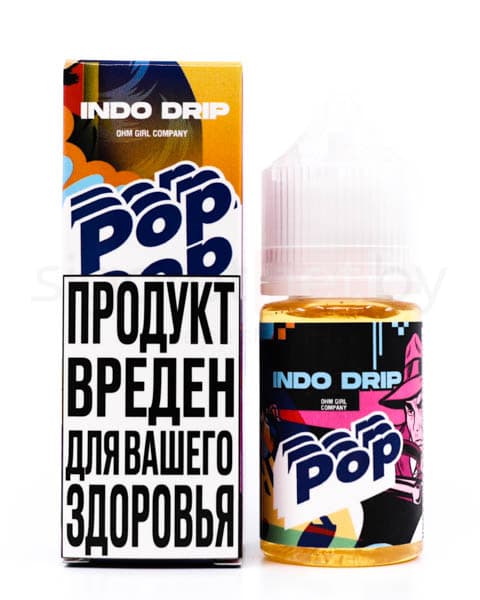 Жидкость INDO DRIP SALT - Pop 30 мл ( 17 ± 3 мг ) ( Черника Гранат )