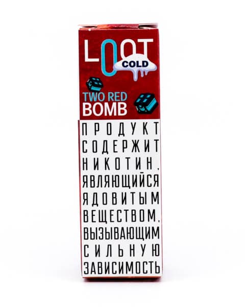 Жидкость Loot Cold SALT - Two Red Bomb 10 мл ( 15 ± 3 мг ) ( Клубника Вишня )