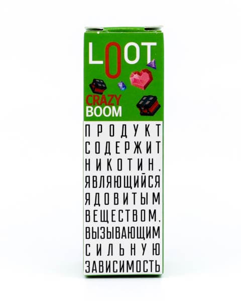 Жидкость Loot SALT - Crazy Boom 10 мл ( 15 ± 3 мг ) ( Арбуз )