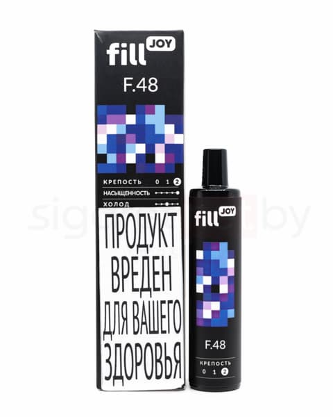 Электронная система курения ( одноразовая ) fill JOY 500 - 400 mAh - Черника ( F48 ) ( 2 мл. Крепость 17 ± 3 мг\ мл )
