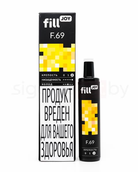 Электронная система курения ( одноразовая ) fill JOY 500 - 400 mAh - Банан ( F69 ) ( 2 мл. Крепость 17 ± 3 мг\ мл )