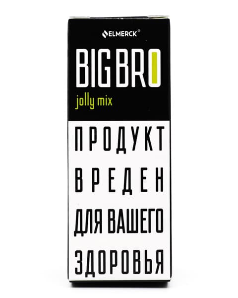 Жидкость ElMerck Big Bro SALT - Jolly Mix 30 мл ( 17 ± 3 мг ) ( Дыня с Ванилью )