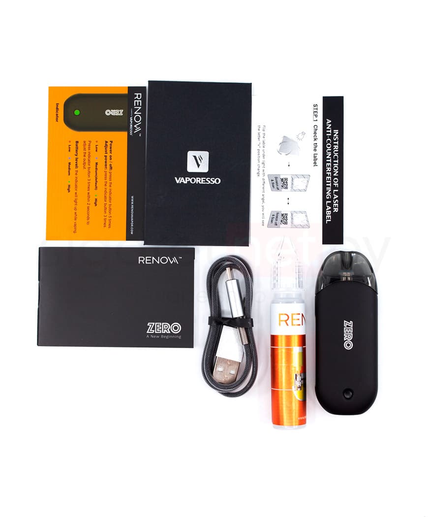 Стартовый комплект Vaporesso Renova Zero Mesh Pod 650 mAh - 2 мл. ( Черный )