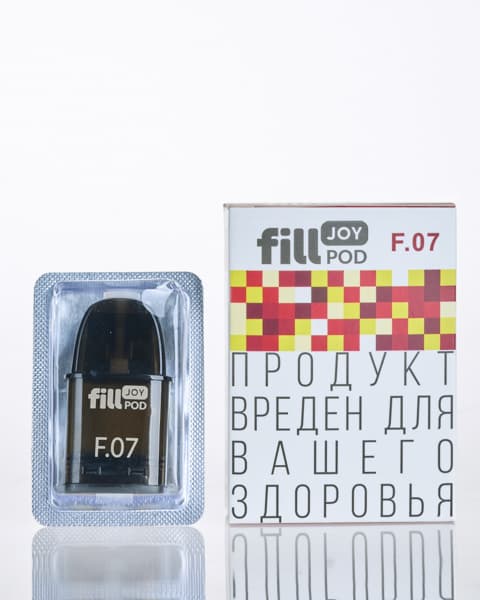 Одноразовый картридж с жидкостью для электронных систем курения fill JOY POD - Вишня Лимон ( F07 ) ( 2 мл. Крепость 17 ± 3 мг )