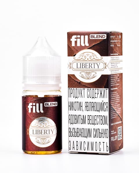 Жидкость fill BLEND - Liberty ( Американский Табак ) 25 мл ( 17 ± 3 мг )