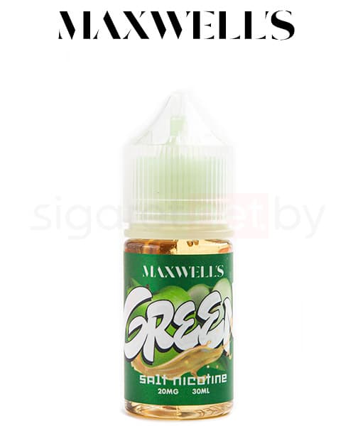 Жидкость Maxwells SALT - GREEN ( Яблочный Нектар ) 30 мл ( 12 мг )