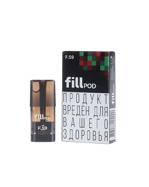 Заправленный картридж fill POD - Вишня Алоэ ( F59 ) ( 1.8 мл. Крепость 17 ± 3 мг )
