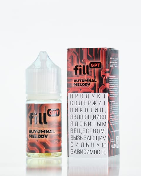 Жидкость fill GPT - Autumnal Melody ( Яблоко Корица ) 25 мл ( 15 ± 3 мг )