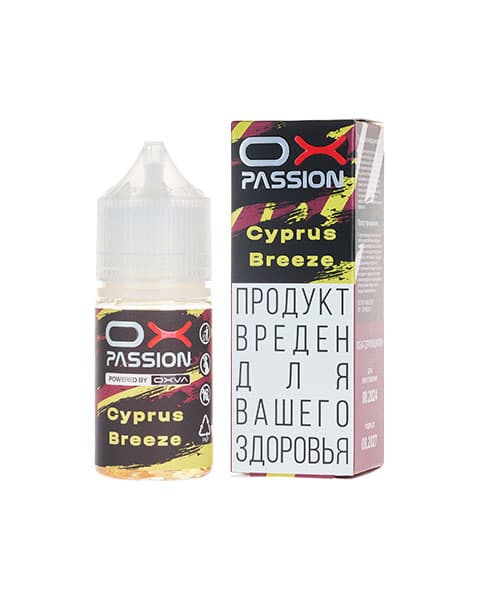 Жидкость OX Passion - Cyprus Breeze 25 мл ( 17 ± 3 мг ) ( Вишня Персик Лимон )