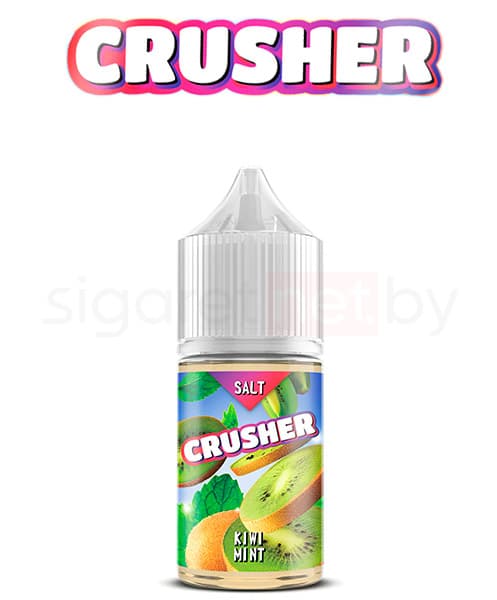 Жидкость Crusher SALT - Kiwi Mint ( Кисло Сладкий Киви с Мятным Акцентом ) 30 мл ( 20 мг ) STRONG