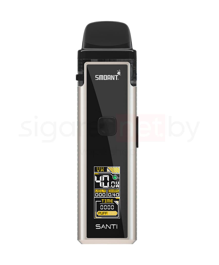 Стартовый комплект Smoant SANTI Pod 1100 mAh - 3.5 мл. ( Серебристый )