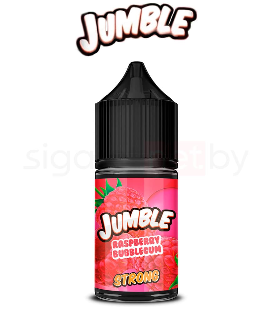 Жидкость Jumble SALT - Raspberry Bubblegum ( Сочный Баблгам с Малиновым Вкусом ) 30 мл ( 20 мг ) STRONG