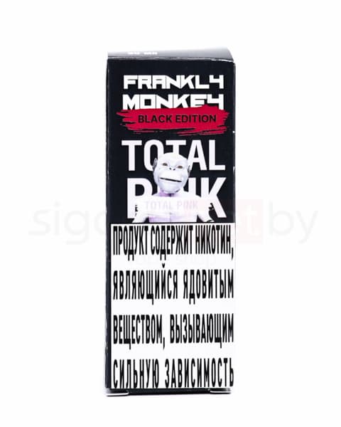 Жидкость Frankly Monkey Black Edition SALT - Total Pink 30 мл ( 15 ± 3 мг ) ( Фруктовая Жвачка )