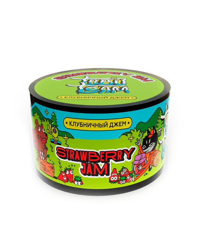 Бестабачная смесь для кальяна Tabu Strawberry jam ( Клубничный джем ) 50 гр. ( кр. 3 ) ( MEDIUM )