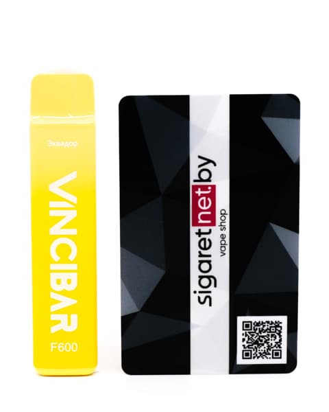 Электронная система курения ( одноразовая ) Vinci Bar F600 - 400 mAh - Ледяной Банан ( Эквадор ) ( 2 мл. Крепость 17 ± 3 мг\ мл )