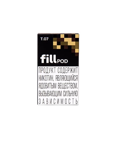 Одноразовый картридж с жидкостью для электронных систем курения fill POD - Классический Табак ( T07 ) ( 1.8 мл. Крепость 17 ± 3 мг )