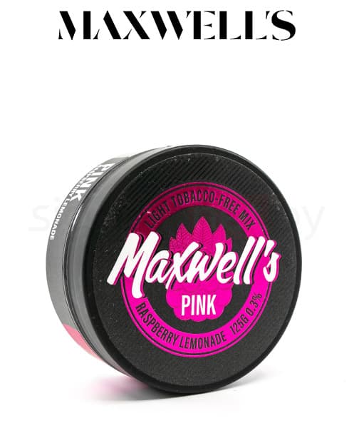 Бестабачная смесь для кальянов Maxwells - Pink ( Малиновый Лимонад ) 125 г ( Light 0,3% )