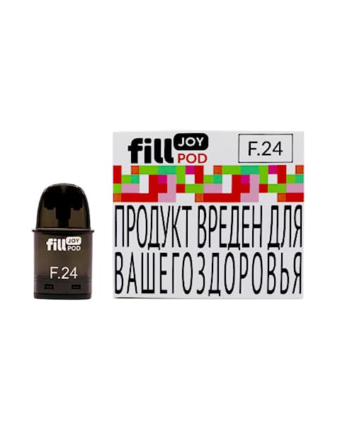 Одноразовый картридж с жидкостью для электронных систем курения fill JOY POD - Арбуз ( F24 ) ( 2 мл. Крепость 17 ± 3 мг )