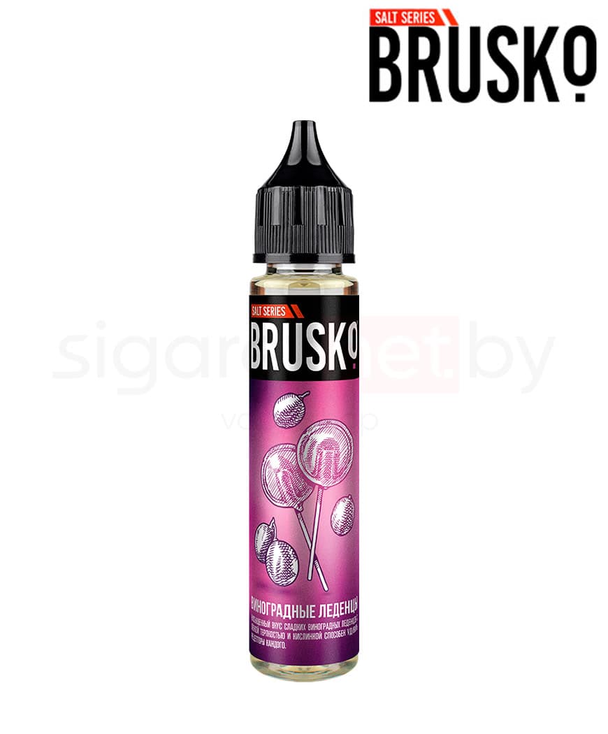 Жидкость Brusko SALT - Виноградные Леденцы 30 мл ( 50 мг ) 2 ultra
