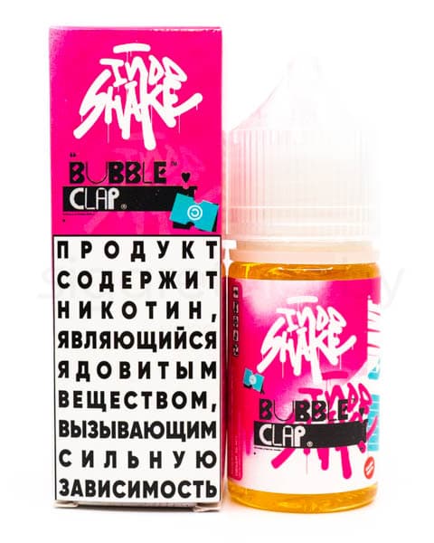 Жидкость INDO SHAKE SALT - Bubble Clap 30 мл ( 17 ± 3 мг ) ( Милкшейк со Жвачкой )