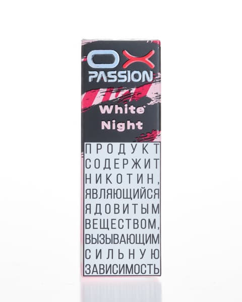 Жидкость OX Passion - White Night 10 мл ( 17 ± 3 мг ) ( Белый Персик Малина )