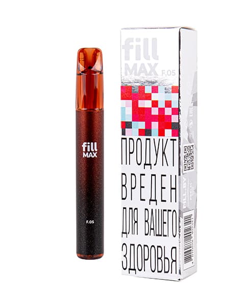 Электронная система курения ( одноразовая ) fill MAX - 550 mAh - Вишня ( F05 ) ( 2 мл. Крепость 17 ± 3 мг\ мл )