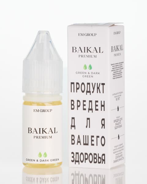 Жидкость BAIKAL - Green Dark Green 10 мл ( 17 ± 3 мг ) ( Яблоко Киви )