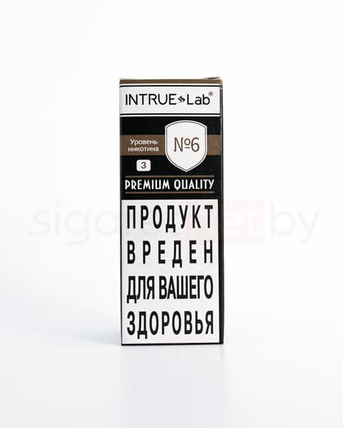 Жидкость INTRUE Lab №6 25 мл ( 3 мг ) ( Трубочный Табак Премиум )