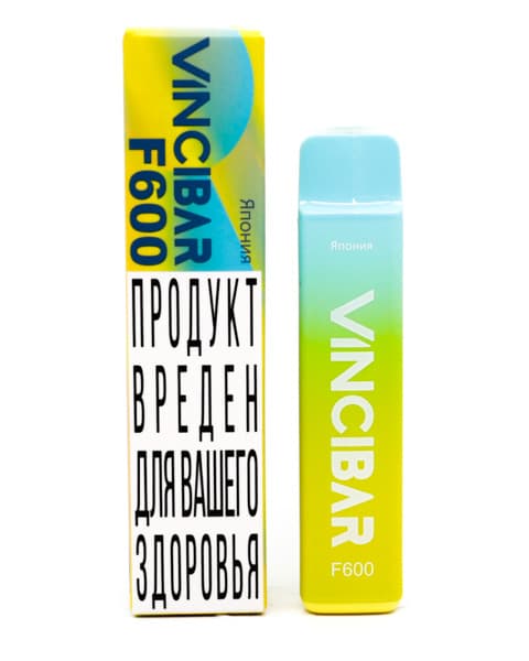 Электронная система курения ( одноразовая ) Vinci Bar F600 - 400 mAh - Лимонад из Голубой Малины ( Япония ) ( 2 мл. Крепость 17 ± 3 мг\ мл )