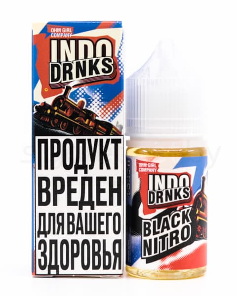 Жидкость INDO DRNKS SALT - Black Nitro 30 мл ( 17 ± 3 мг ) ( Ежевичный Сидр )