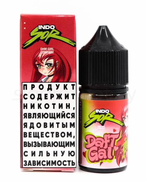Жидкость INDO SOR SALT - Daft Gal 30 мл ( 17 ± 3 мг ) ( Арбуз Лайм )